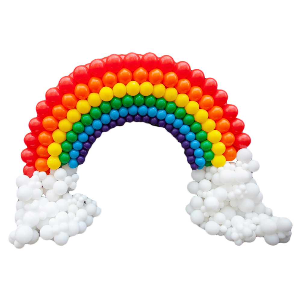 Balloon arch online rainbow