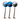 Chanukah Dazzling Triple Orbz Balloon Centerpiece