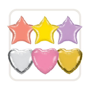 Create Your Own - Mylar Stars & Hearts