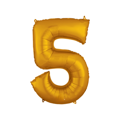 40-inch Gold Number (0 to 9)