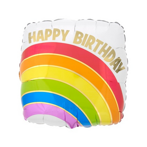 18-inch Gold Birthday Rainbow