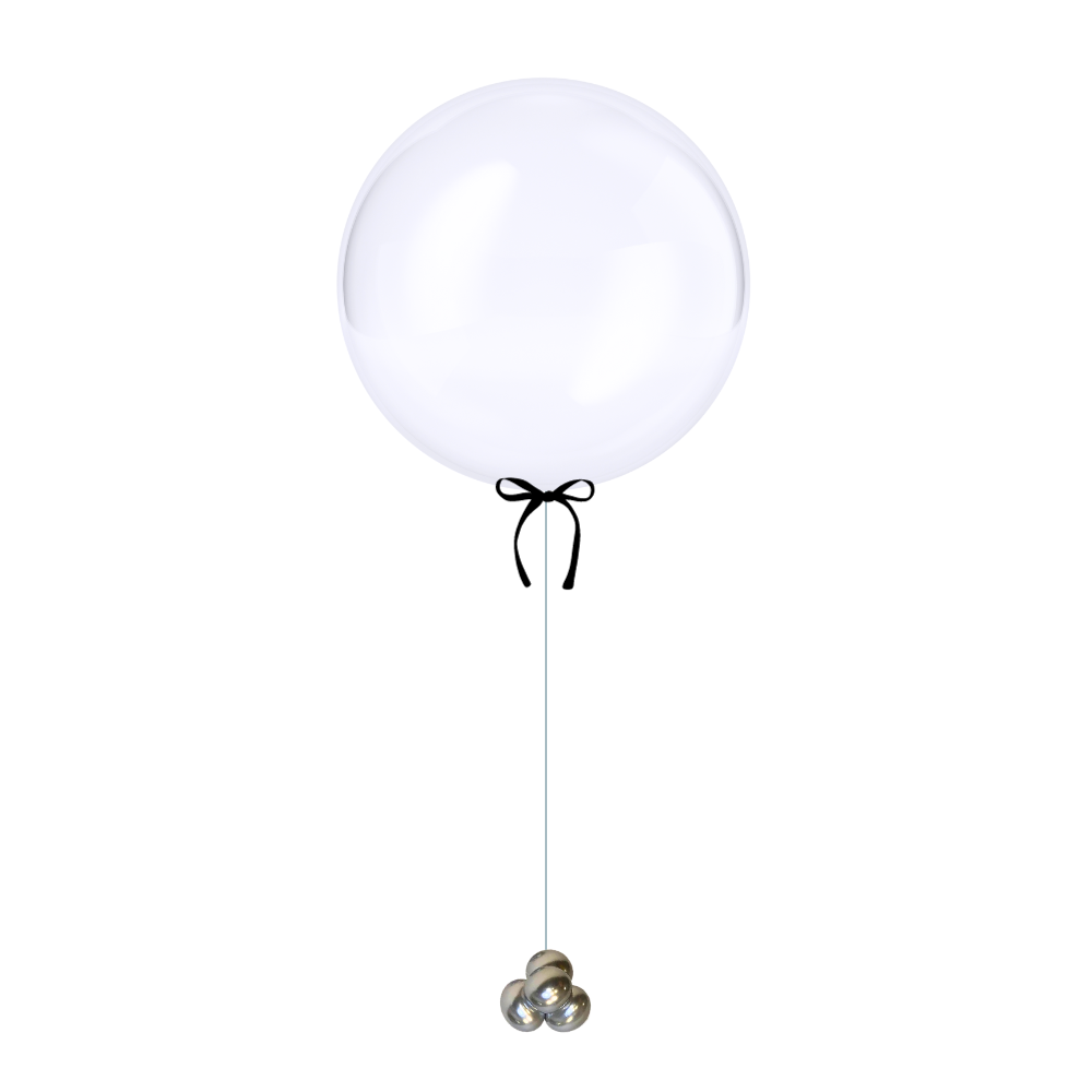 Bubble Bow Balloon Centerpiece