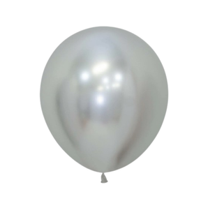 18-inches Reflex Silver Latex Balloon