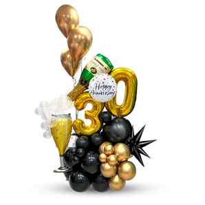 Wine & Shine Anniversary Balloon Arrangement