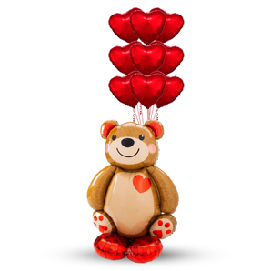 Sealed With A Kiss! Bear Balloon Arrangement