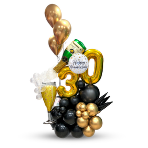 Golden Anniversary Balloon Arrangement