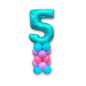 Number on Top Balloon Column