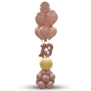 Elegant Birthday Balloon Bouquet Arrangement