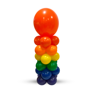 Rainbow Bright Balloon Column