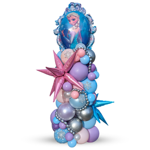 Elsa Frozen Balloon Column