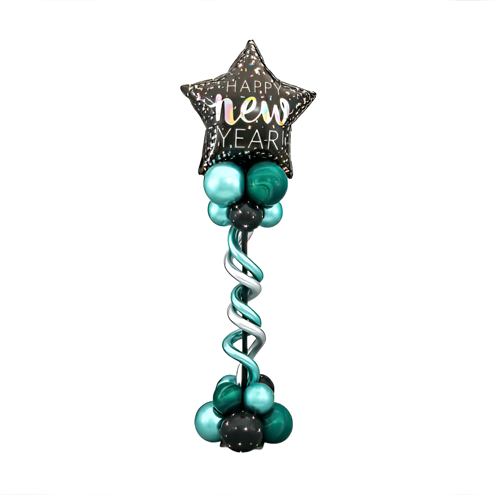 New Year Balloons Party Pole