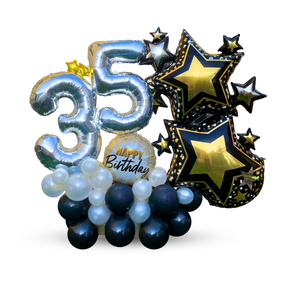 Starry Night Birthday Birthday Balloon Arrangement