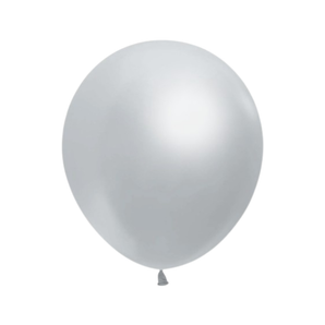 18-inches Metallic Silver Latex Balloon