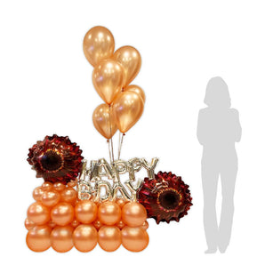 Happy Birthday! Blooming Floral Balloon Arrangement