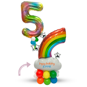 Rainbow of Joy Balloon Arrangement