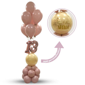 Elegant Birthday Balloon Bouquet Arrangement