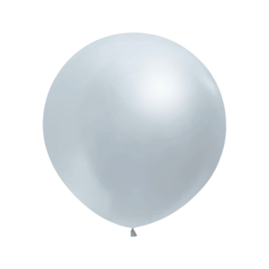 36-inches Metallic Silver Latex Balloon