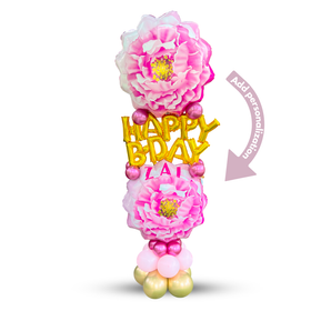 Floral Tower Balloon Arrangement