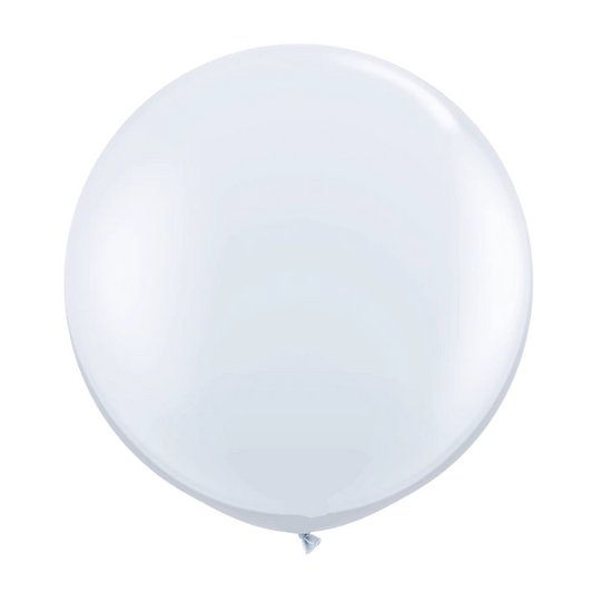 36-inch White Plain Balloon