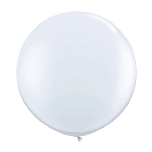 36-inch White Plain Balloon