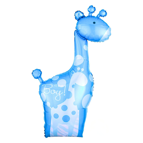 42-inch Blue Giraffe Mylar Balloon