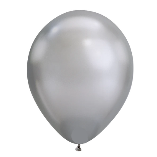 11-inch Chrome Silver Plain Balloon