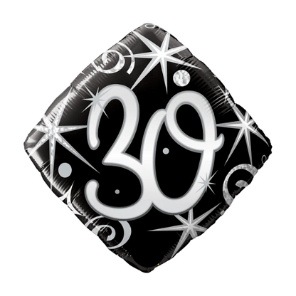 18-inch Classy Diamond Age Mylar Balloon