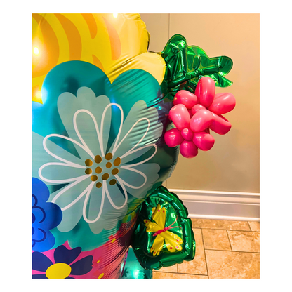 Flower Balloons For Our Queen Balloon Arrangement
