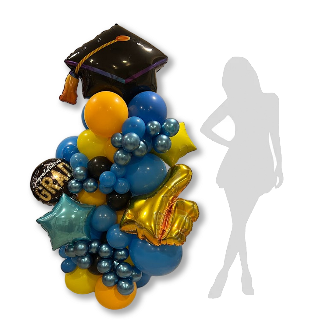 6-7ft | Mylar Graduation Cap Party Pole Balloon Arrangement – Balloon ...