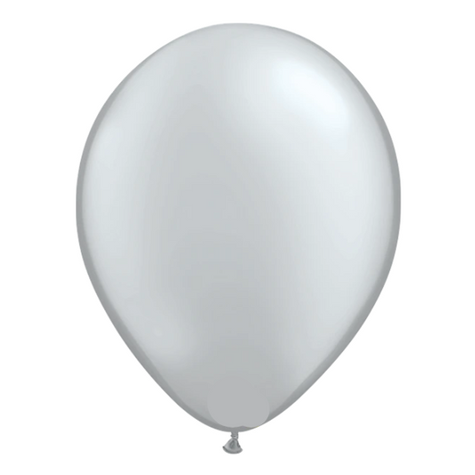 16-inch Metallic Silver Plain Balloon