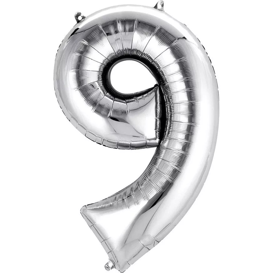 Jumbo Silver Number (0 to 9)
