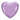 18-inch Pearl Lavender Plain Foil Hearts