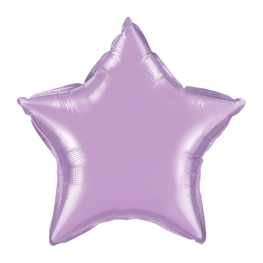 20-inch Pearl Lavender Plain Foil Star