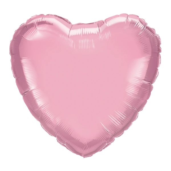 18-inch Pearl Pink Plain Foil Hearts