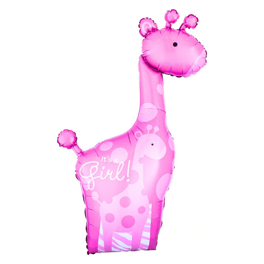 42-inch Pink Giraffe Mylar Balloon
