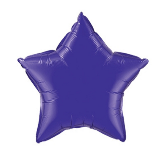 20-inch Quartz Purple Plain Foil Star