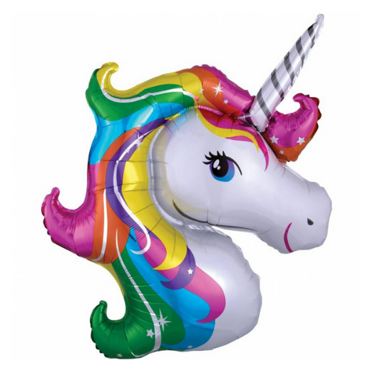 33-inch Rainbow Unicorn Head