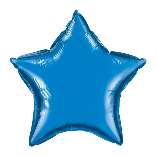 20-inch Sapphire Blue Plain Foil Star