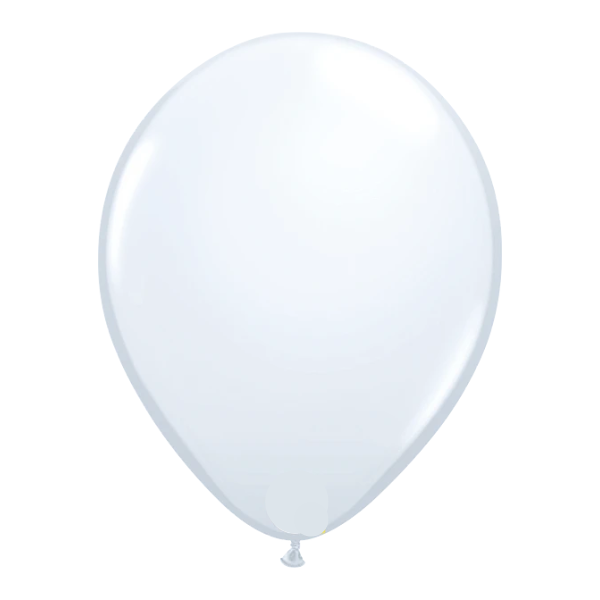 16-inch Standard White Plain Balloon