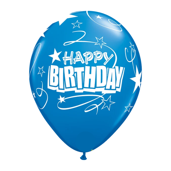 11-inch Birthday Latex Balloon - Blue