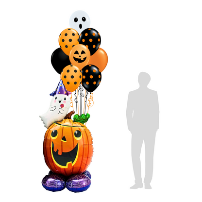 Smiley & Spooky Balloon Arrangement