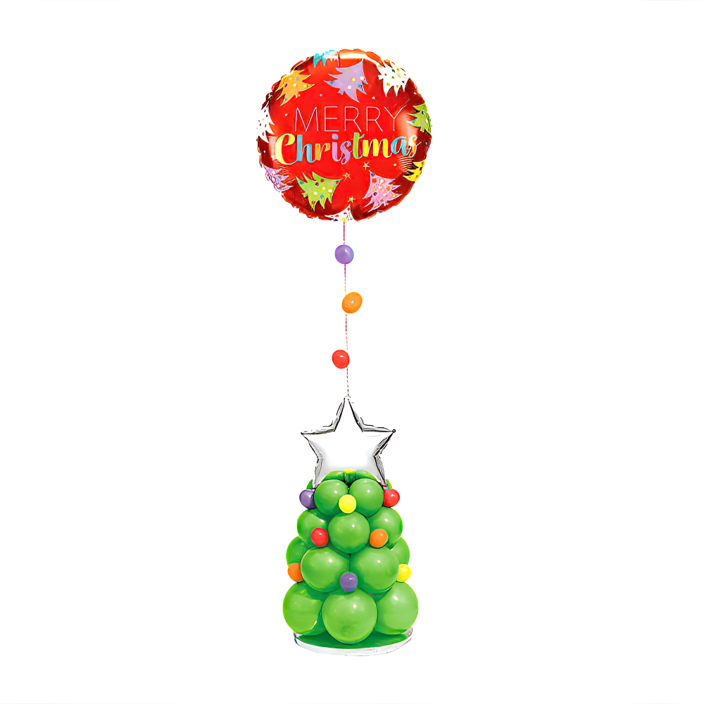Christmas Balloons Centerpiece