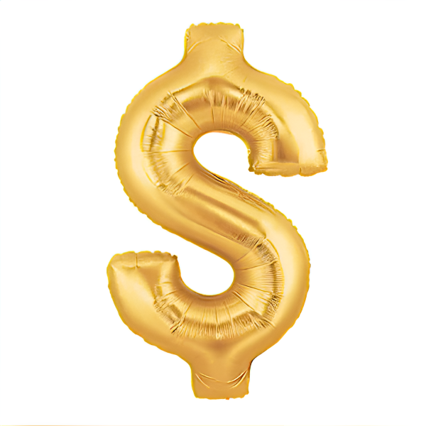 40-inch Dollar Sign Gold