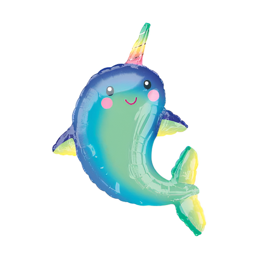 39-inch Happy Narwhal