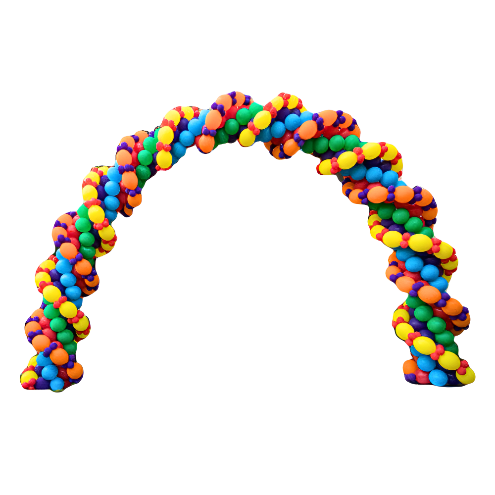 Thick And Textured Twisting  Balloon Arch