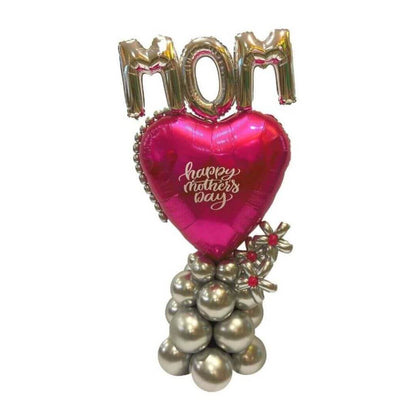 Hot Pink Mother's Day Balloon Arrangement