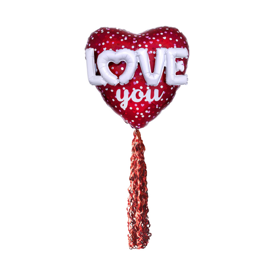 Twirls, Tassel, And Love Balloons
