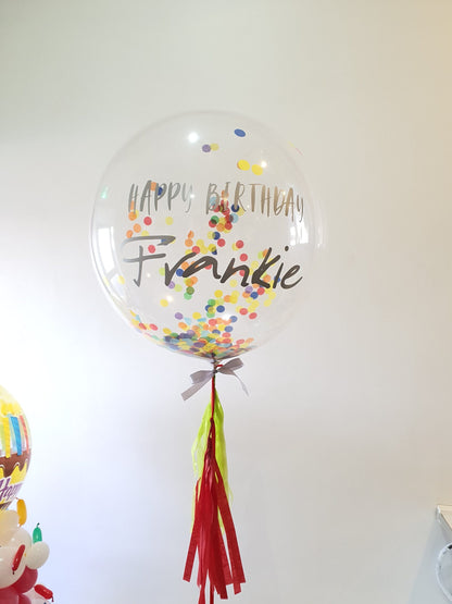 Bubble Balloon With Custom Message