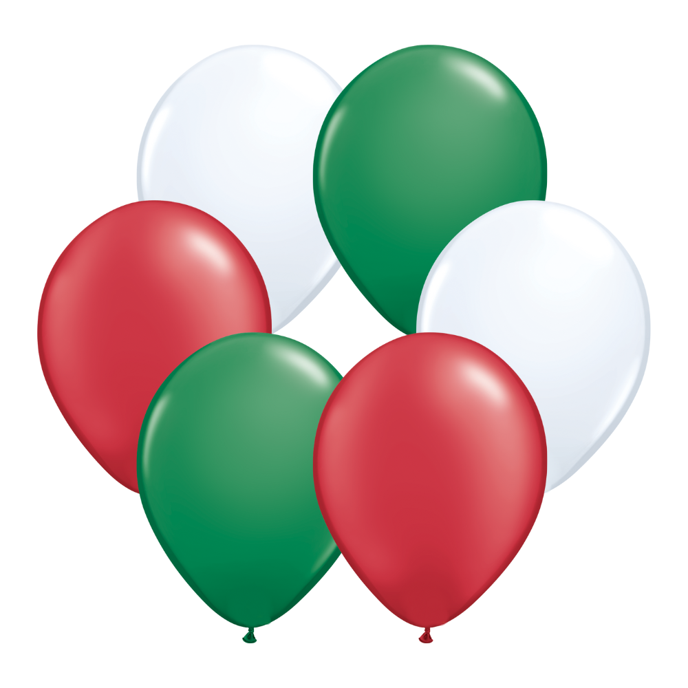 Dozen 11" Christmas Balloons