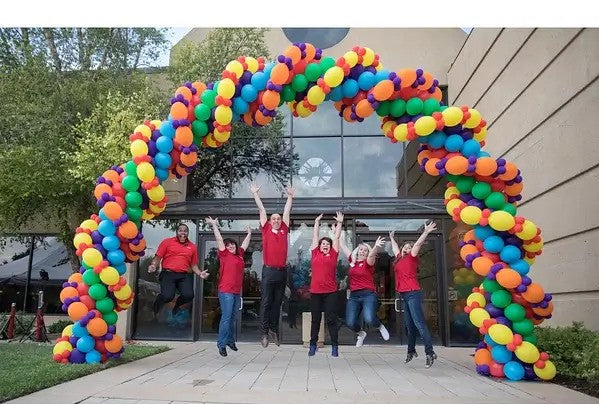 Thick And Textured Twisting  Balloon Arch